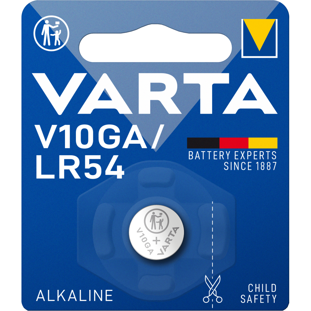 VARTA ALKALINE Special V10GA/LR54 Blister 1 Batterie Spezialbatterien