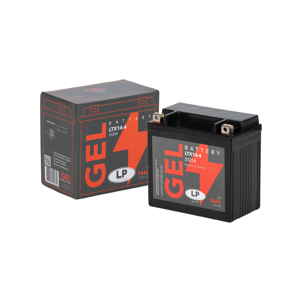 Landport LTX14-4 (LTX14-BS) Gel Motorradbatterie Startbatterie Gelbatterie