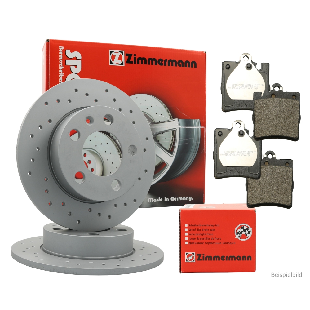 Bremsscheibe ZIMMERMANN 400.1409.52 SPORT Z für MERCEDES-BENZ, Hinterachse