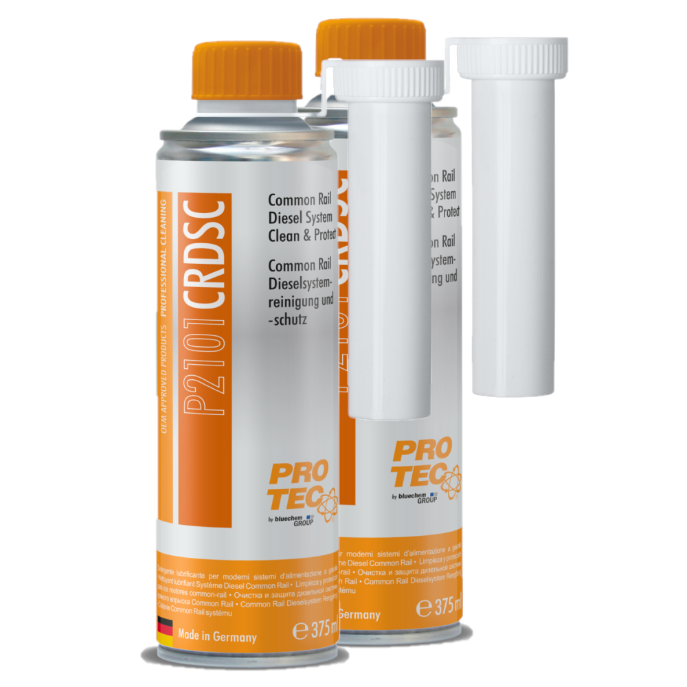 PROTEC 2x 375 ml Common Rail Diesel Systemreinigung und -schutz P2101