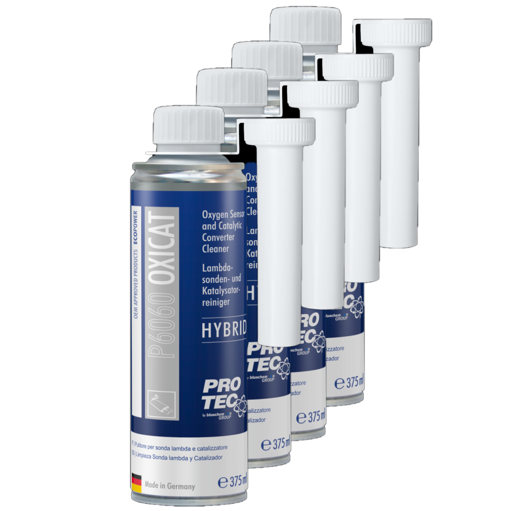 PROTEC 4x 375 ml Lambdasonden- und Katreiniger Hybrid P6060 Reinigt Abgassystem