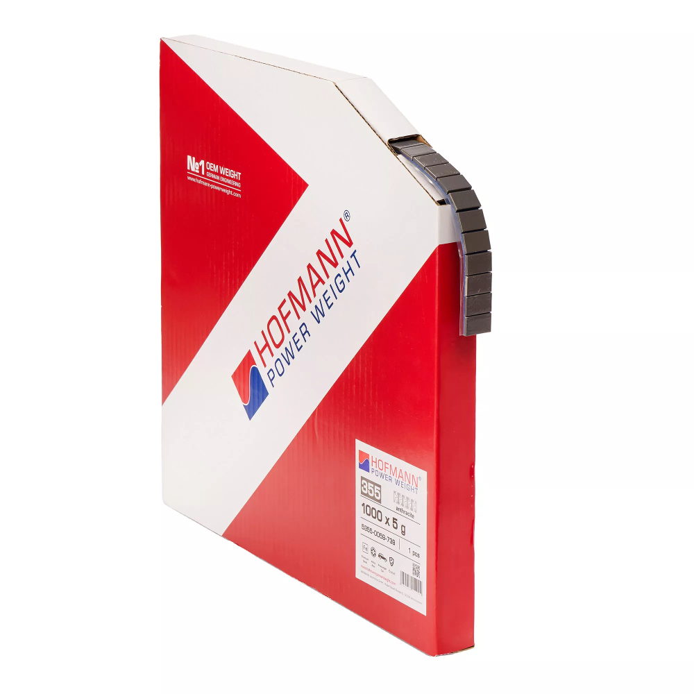 HOFMANN Klebegewichte Rolle 5kg Typ 355 Titangrau Speedliner 1000 x 5g