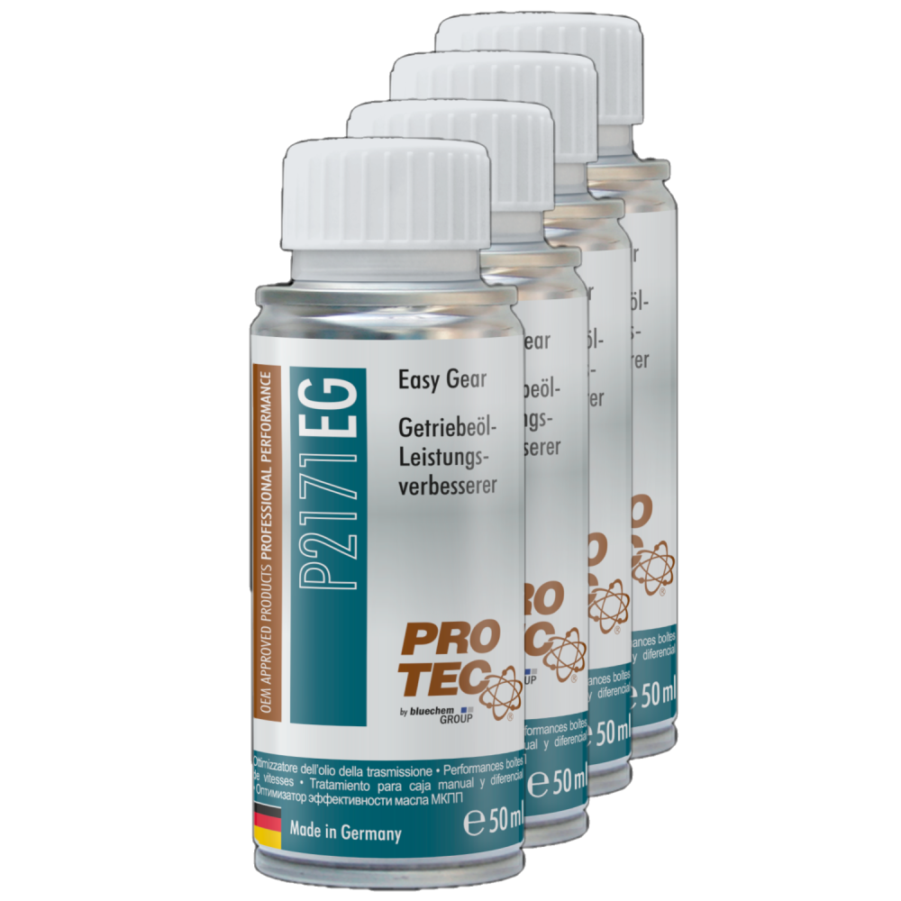 PROTEC 4x 50 ml Getriebeöladditiv Leistungsverbesserer P2171 Easy Gear Öl