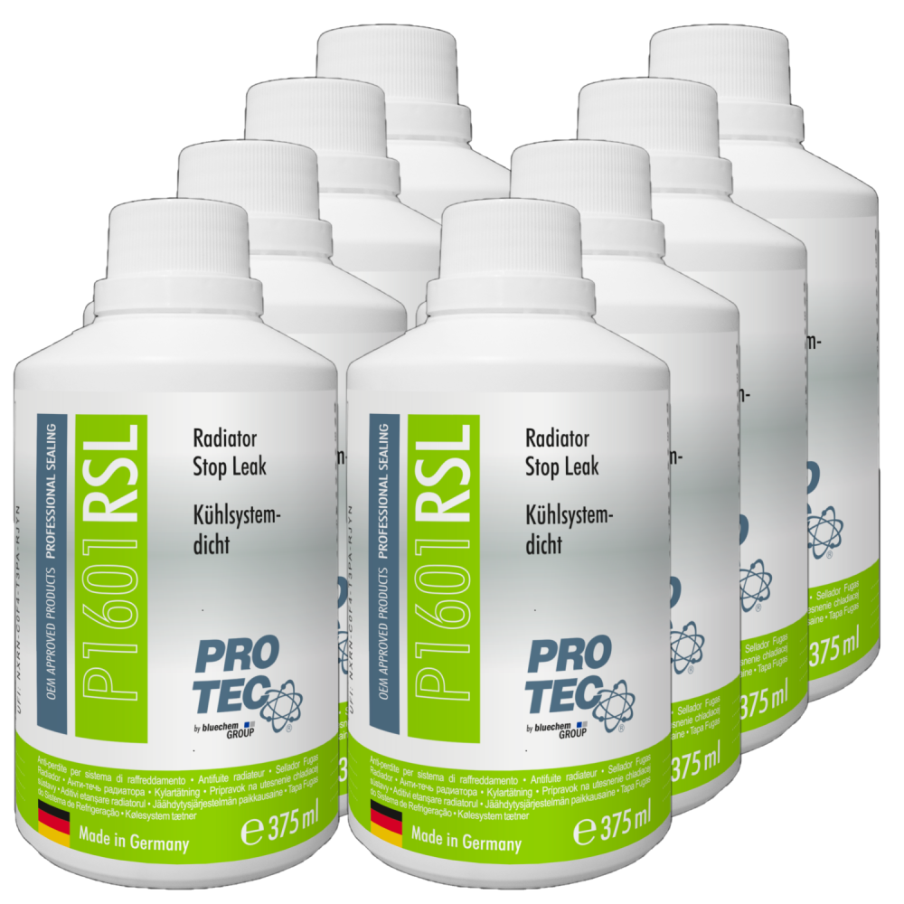 PROTEC 8x 375 ml K�hlsystemdicht P1601 Dichtet Lecks in K�hlern Schl�uchen