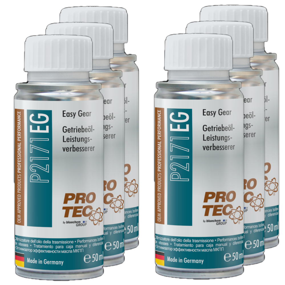 PROTEC 6x 50 ml Getriebeöladditiv Leistungsverbesserer P2171 Easy Gear Öl