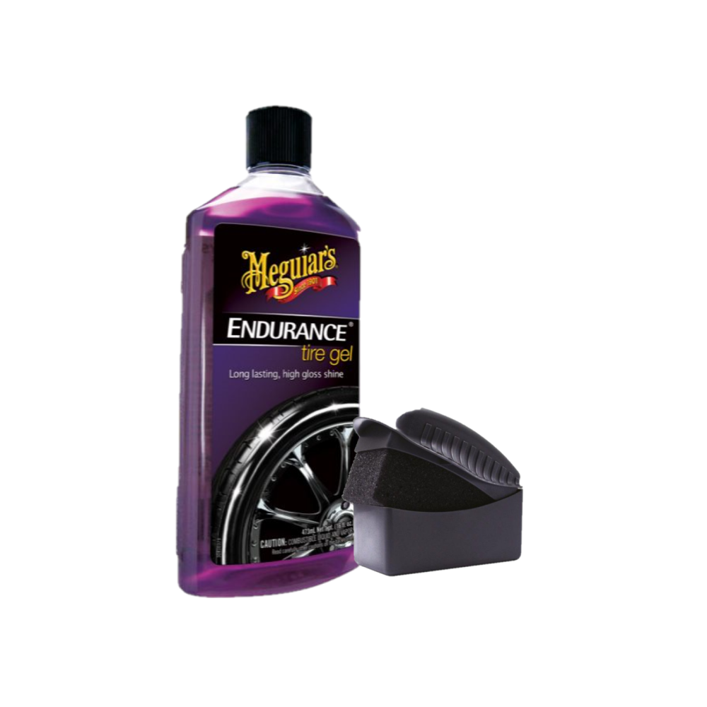 Meguiars G7516EUMEG Reifenglanz Gel 473ml & X3090MEG Auftragspad Glanz & Schutz