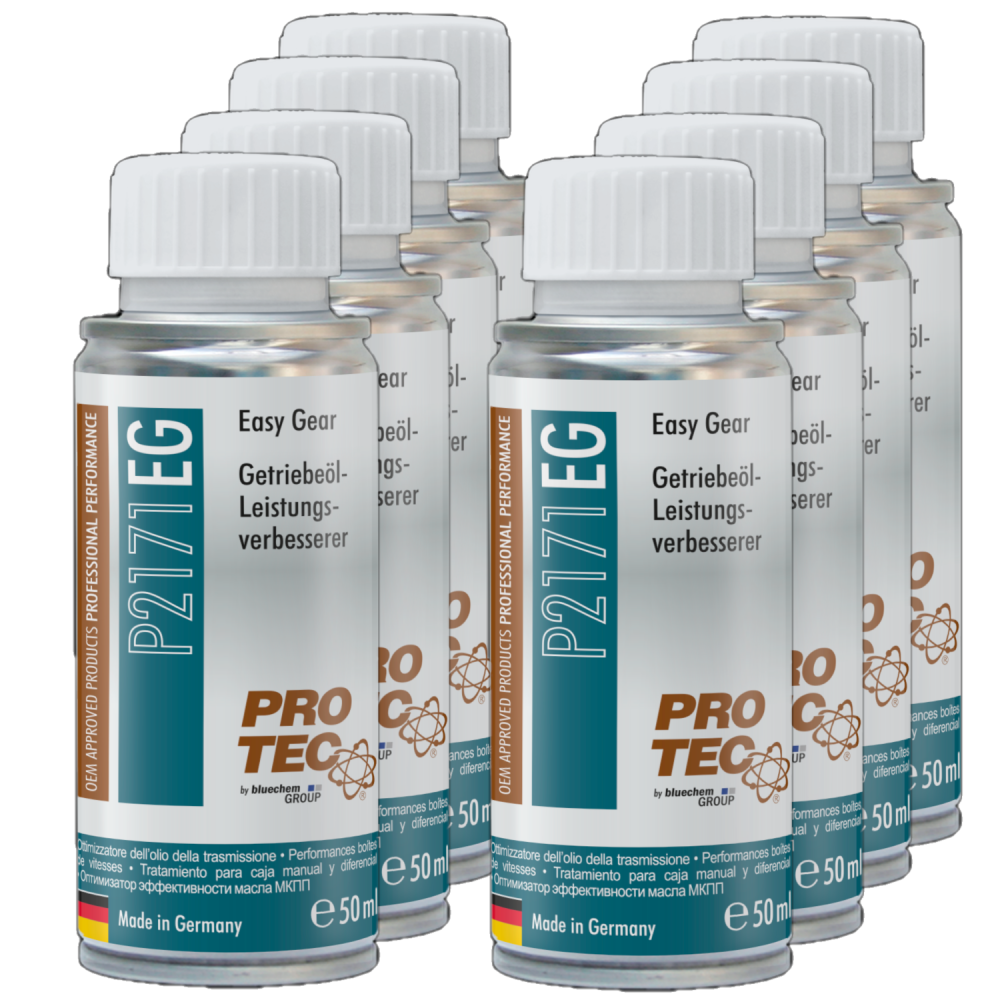 PROTEC 8x 50 ml Getriebeöladditiv Leistungsverbesserer P2171 Easy Gear Öl