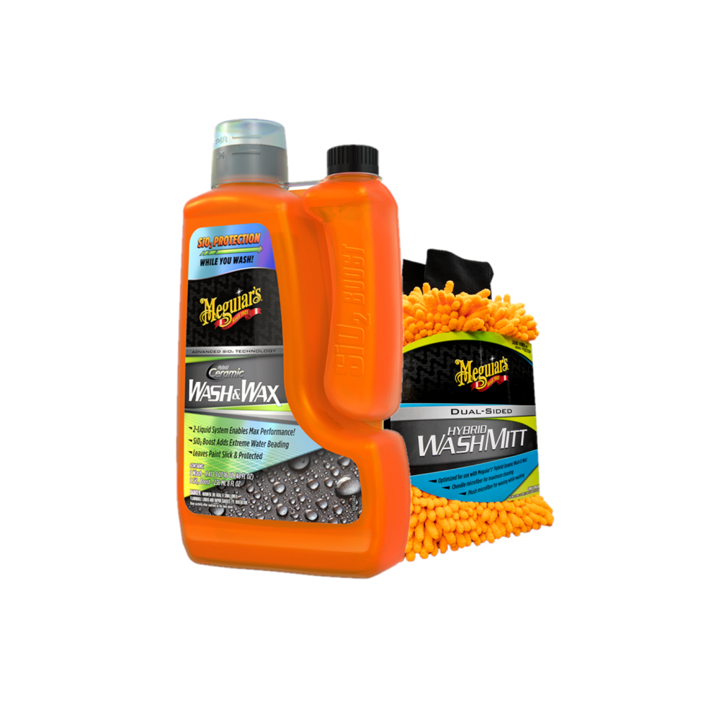 Meguiars G210256EUMEG Hybrid Ceramic Wash 1660ml & X210200EUMEG Waschmitt