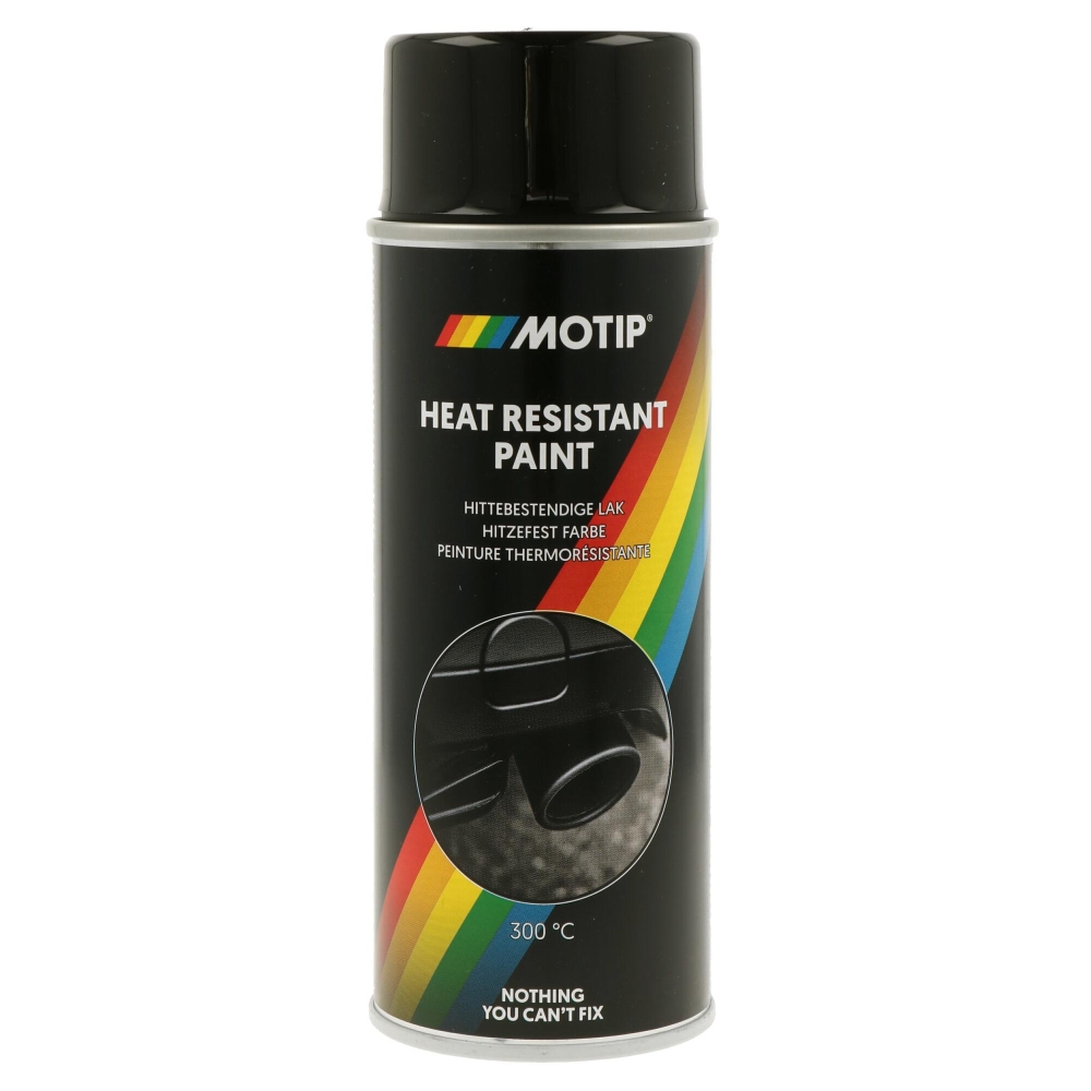 MOTIP 880110 Lack Hitzefest schwarz gl&auml;nzend 400 ml f&uuml;r