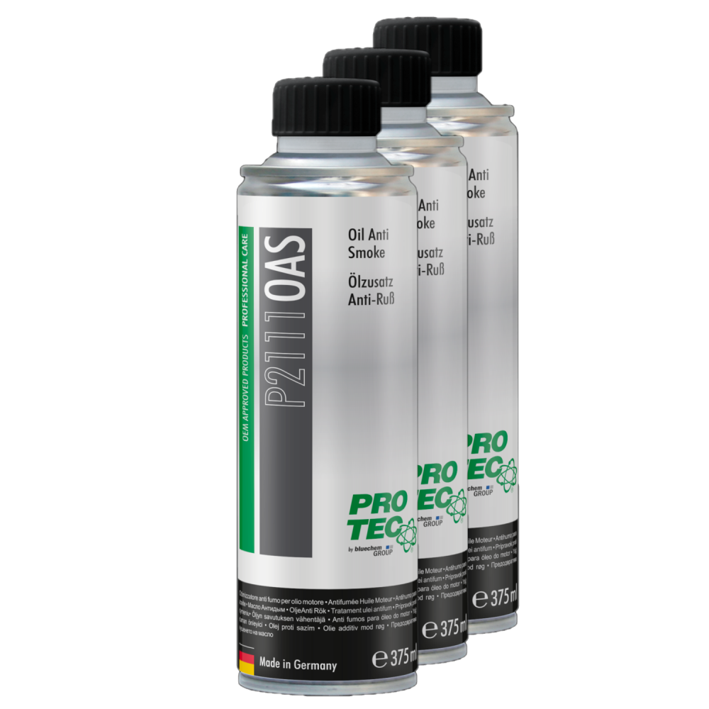 PROTEC 3x 375ml �lzusatz Anti Ru� P2111 Reduziert Rauch, Ru� �lverbrauch