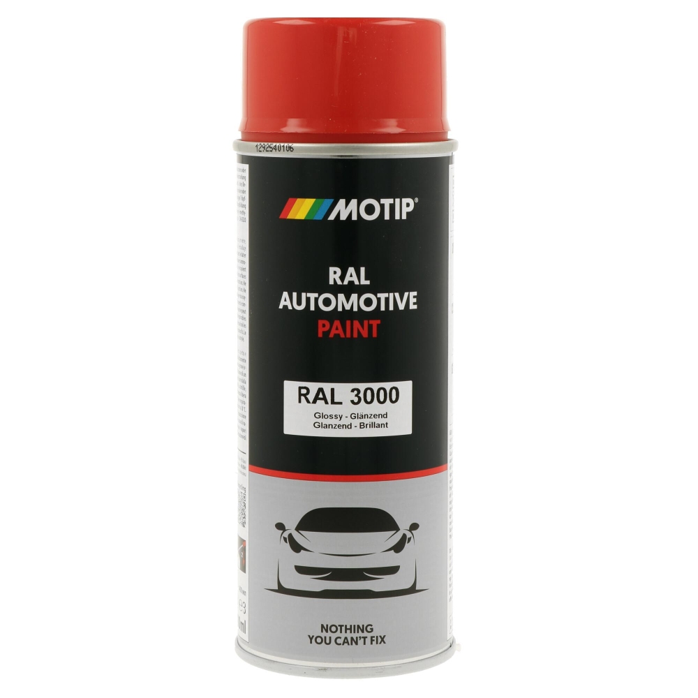 MOTIP 880128 Lack RAL Farbe Automotive RAL 3000 Hochglanz 400 ml f&uuml;r