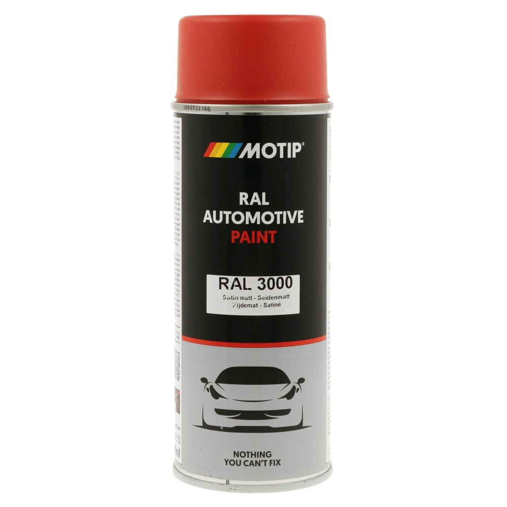 MOTIP 880129 Lack RAL Farbe Automotive RAL 3000 SeidenMatt 400 ml f&uuml;r