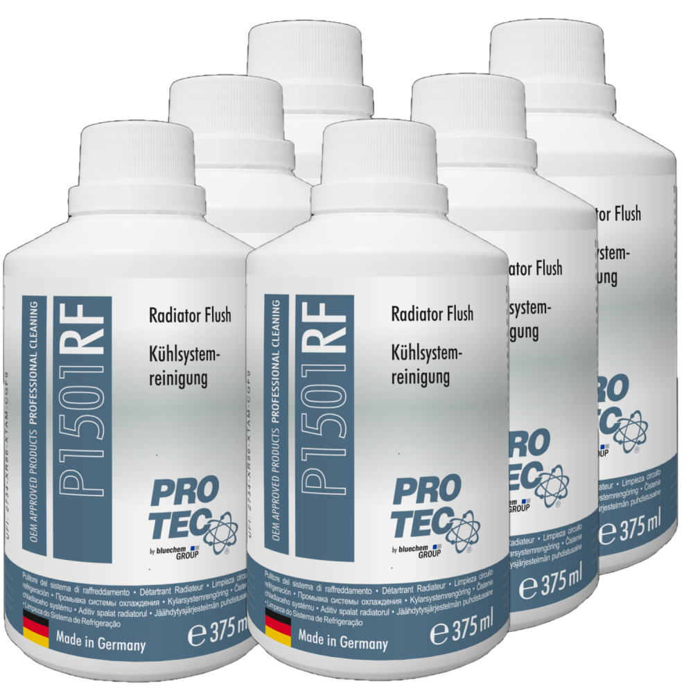 PROTEC 6x 375 ml K�hlsystemreiniger P1501 Entfernt Kalk, Rost K�hlerschlamm