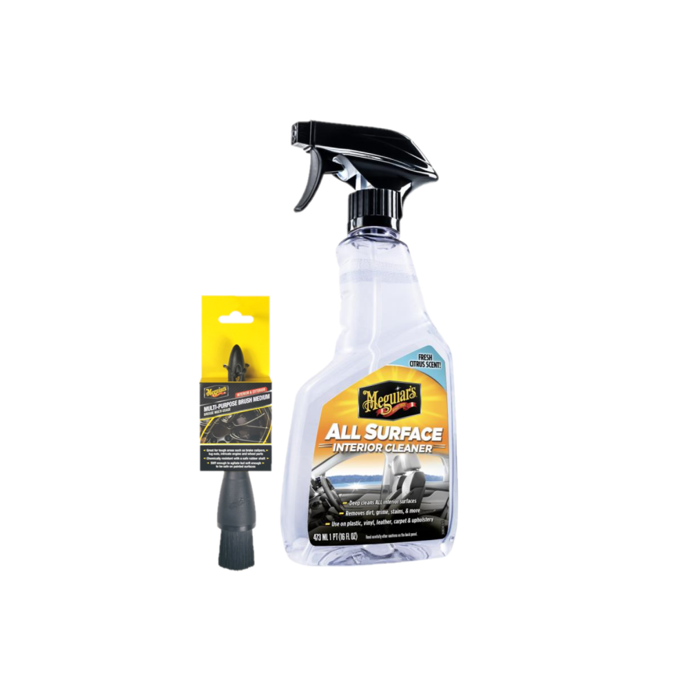 Meguiars G240616EUMEG All-Surface Cleaner 473ml & X210500EUMEG Bürste Mittel