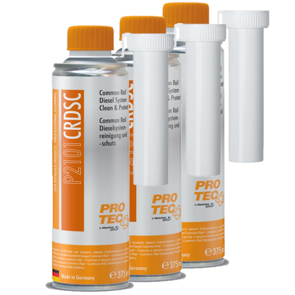 PROTEC 3x 375 ml Common Rail Diesel Systemreinigung und -schutz P2101