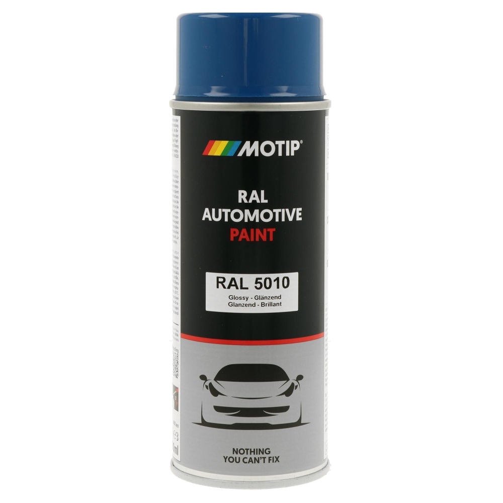 MOTIP 880136 Lack RAL Farbe Automotive RAL 5010 Hochglanz 400 ml f&uuml;r