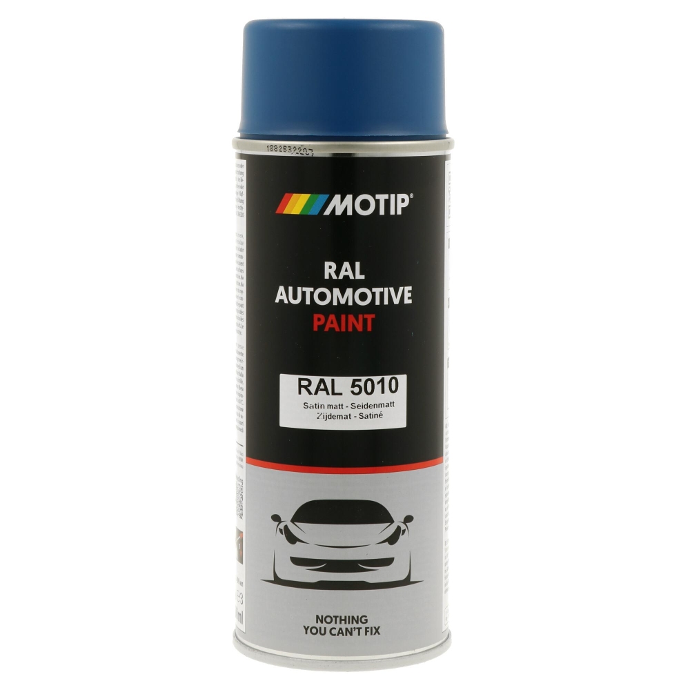 MOTIP 880137 Lack RAL Farbe Automotive RAL 5010 SeidenMatt 400 ml f&uuml;r