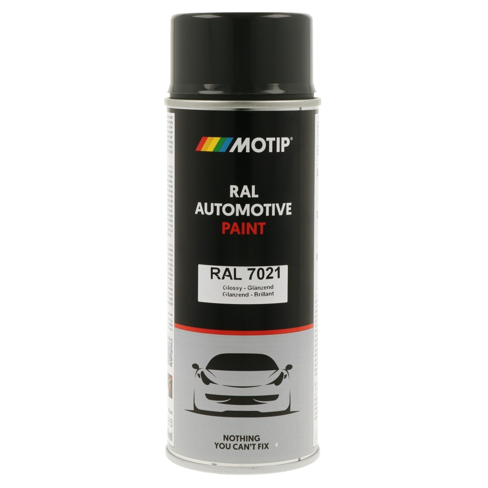 MOTIP 880152 Lack RAL Farbe Automotive RAL 7021 Hochglanz 400 ml f&uuml;r