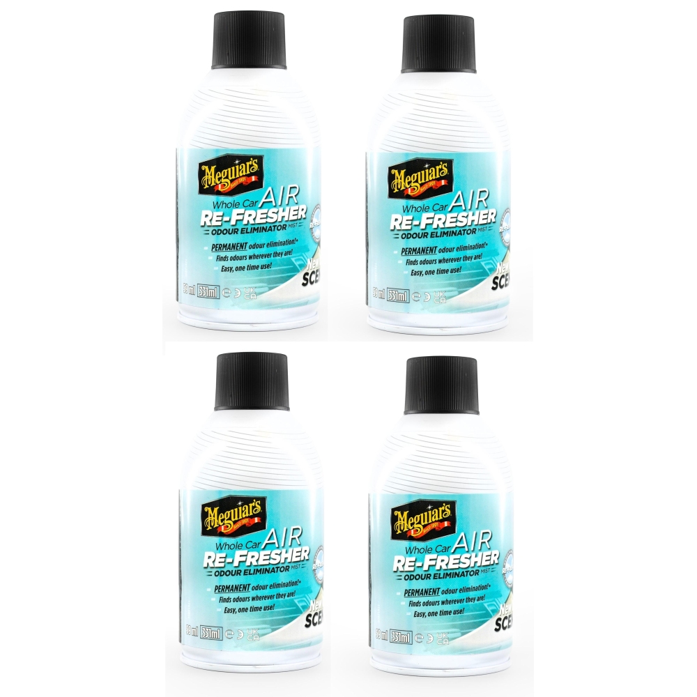 Meguiars 4x G16402EU Air Re-Fresher New Car Scent Lufterfrischer Neuwagenduft 59ml