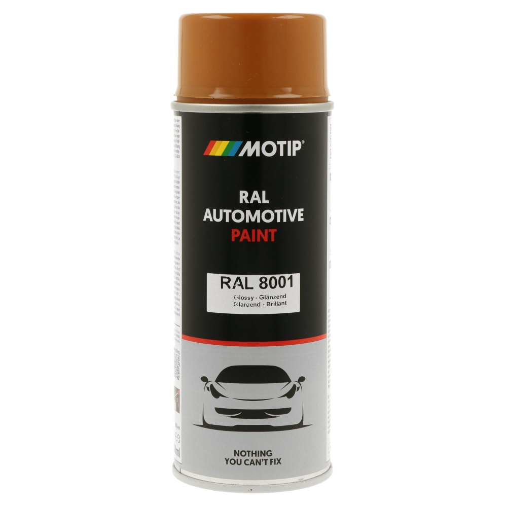 MOTIP 880154 Lack RAL Farbe Automotive RAL 8001 Hochglanz 400 ml f&uuml;r