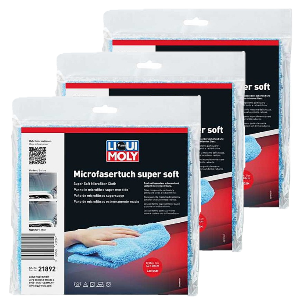 LIQUI MOLY 3x Microfasertuch super soft 21892