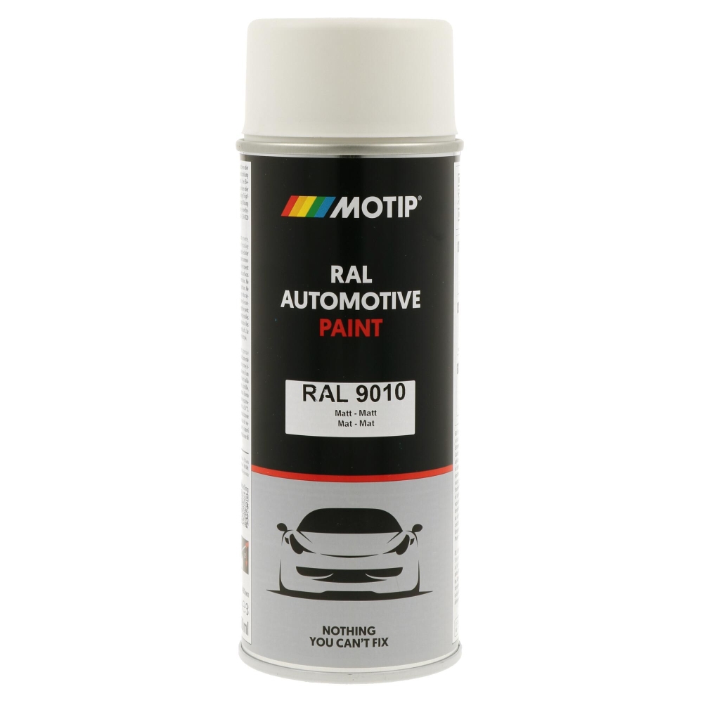 MOTIP 880165 Lack RAL Farbe Automotive RAL 9010 Matt 400 ml f&uuml;r
