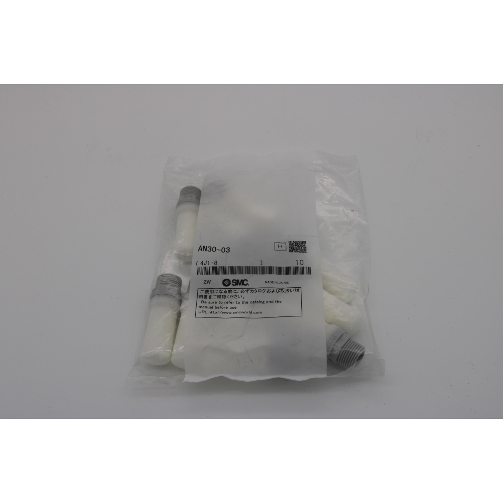 SMC 10x AN30-03, Schalldämpfer, Kompakte Kunststoffausführung, mit Außengewinde