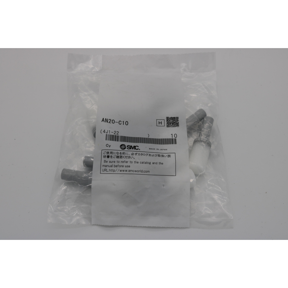 SMC 10x AN20-C10, Schalldämpfer, Kompakte Kunststoffausführung Steckverbindung