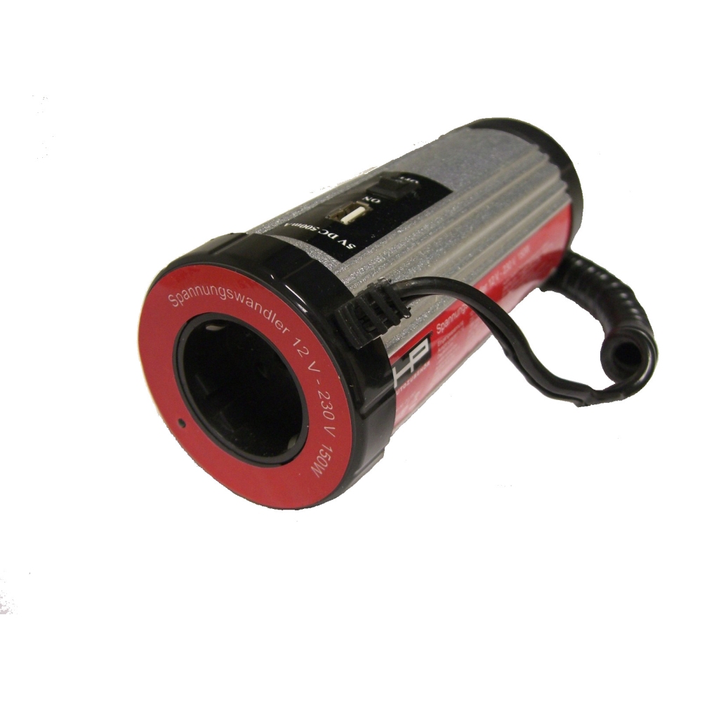 HP Autozubehör Spannungswandler 12-230V 150W, Tiefenentladungsschutz 1x20157HP