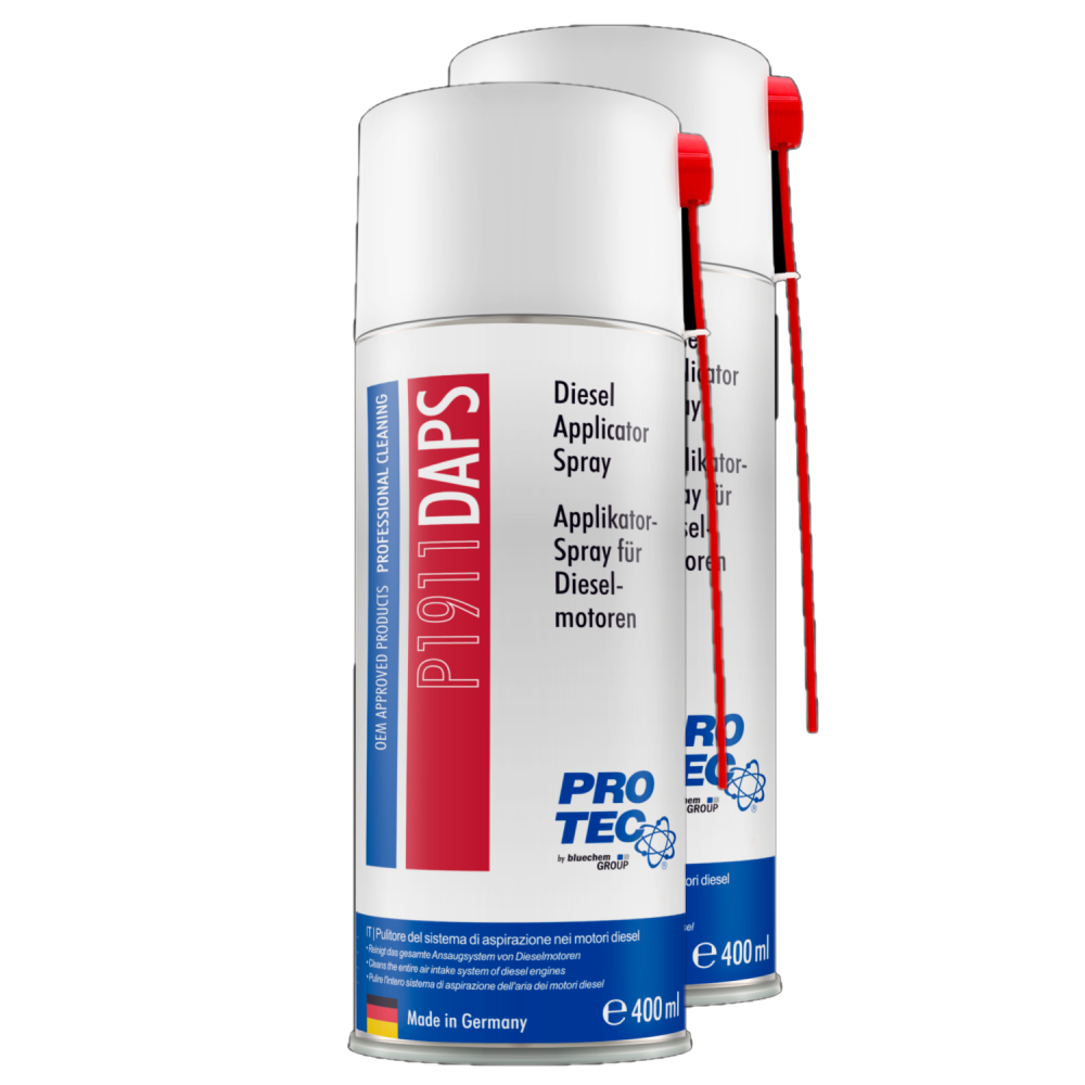 PROTEC 2x 400 ml Diesel Applikatorspray P1911 Kraftstoffsystem Diesel