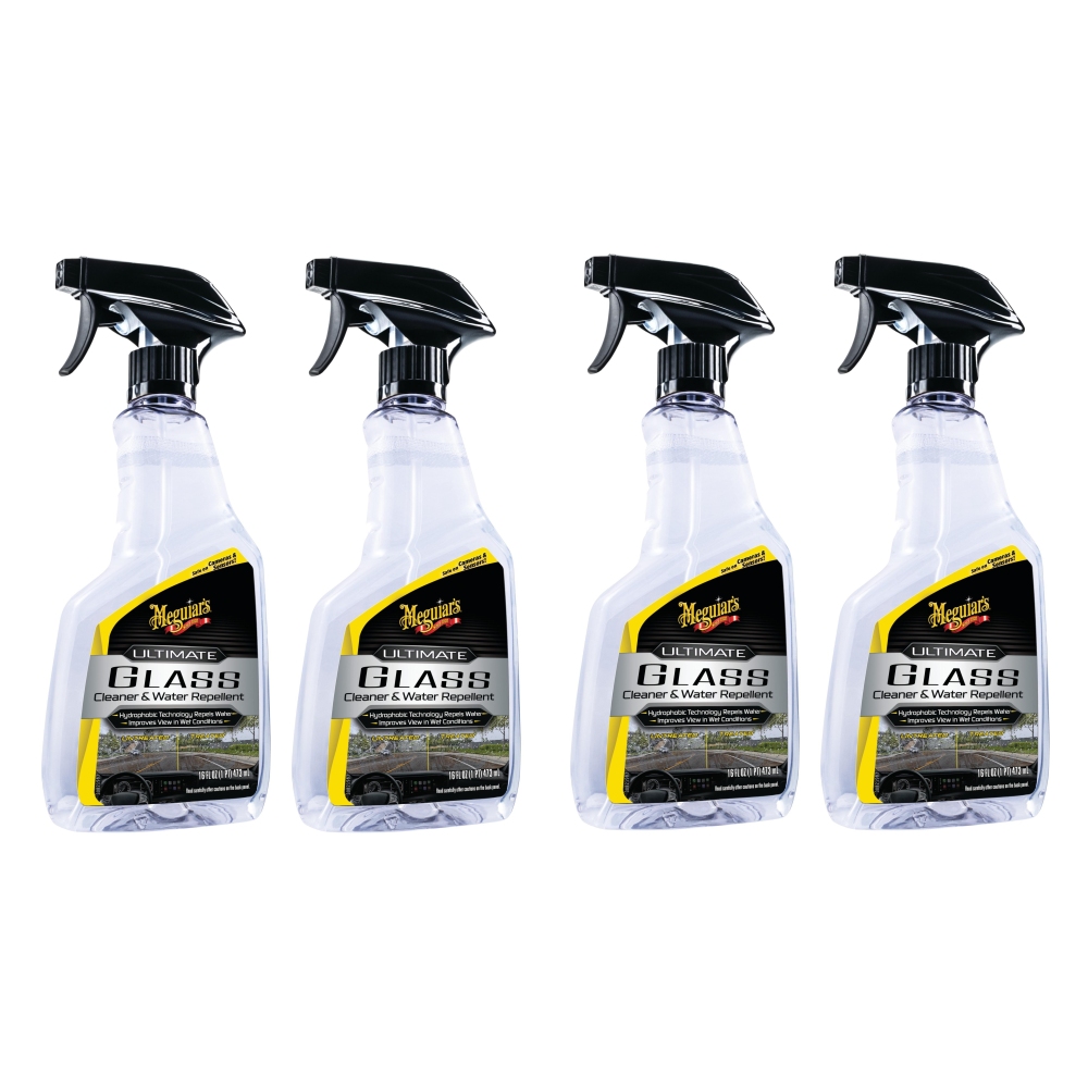 Meguiars 4x G240416EU Ultimate Glass Cleaner Glasreiniger Fensterreiniger 473ml