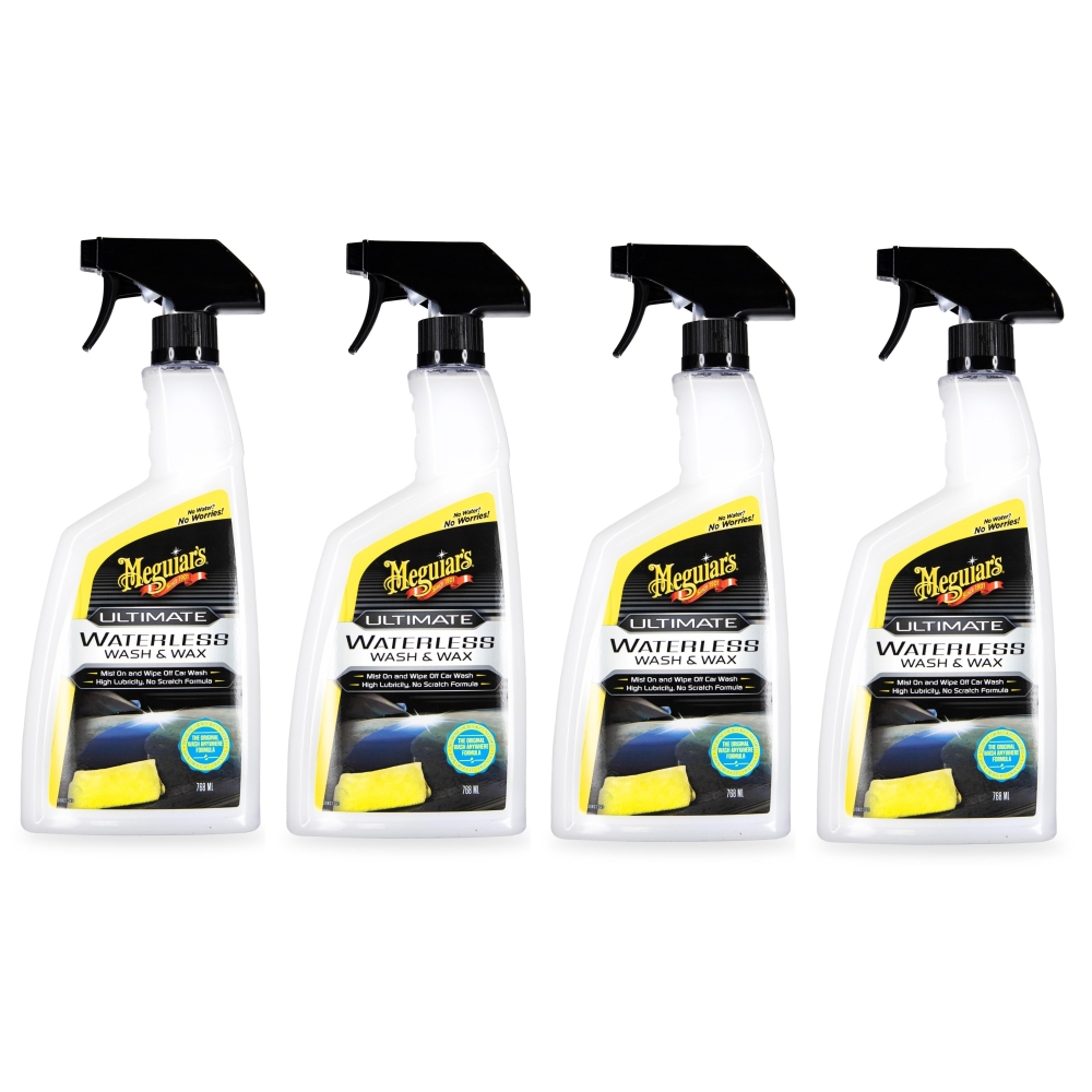 Meguiars 4x G3626EU Ultimate Waterless Wash + Wax TrockenwÃ¤sche Autowachs 768ml