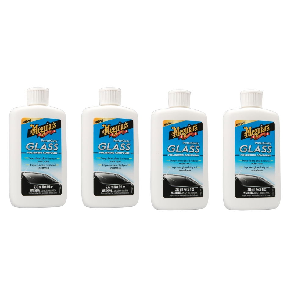 Meguiars 4x G8408EU Perfect Clarity Glass Polishing Compound Glaspolitur 236ml