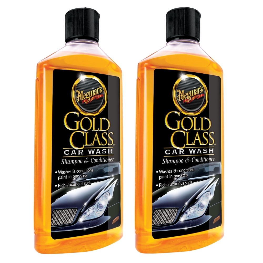 Meguiars 2x G7116EU Gold Class Car Wash Shampoo + Conditioner Autoshampoo 473ml