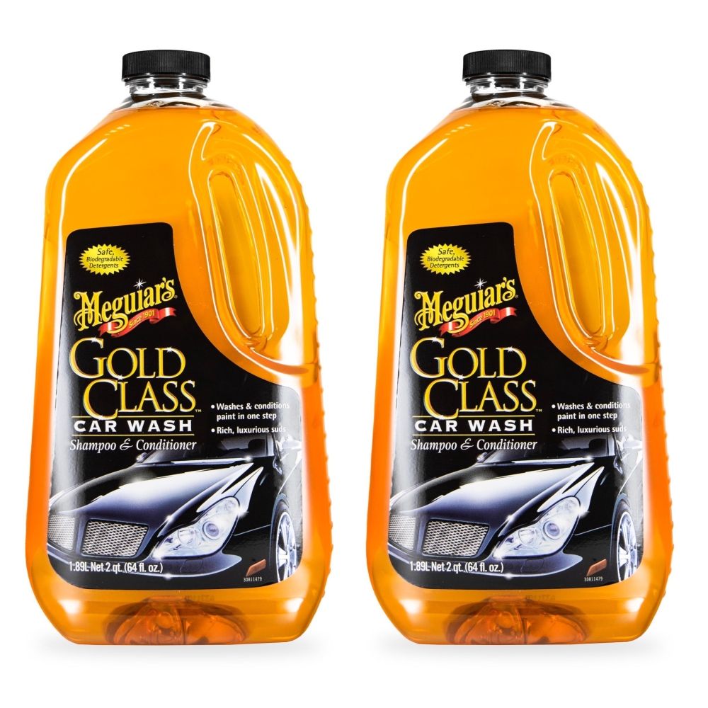 Meguiars 2x G7164EU Gold Class Car Wash Shampoo + Conditioner Autoshampoo 1,89l