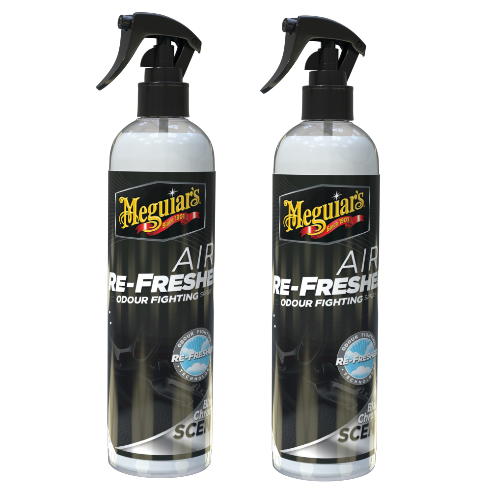 2x Meguiars Black Chrome Air Refresher Lufterfrischer Auto Duftspray 59ml