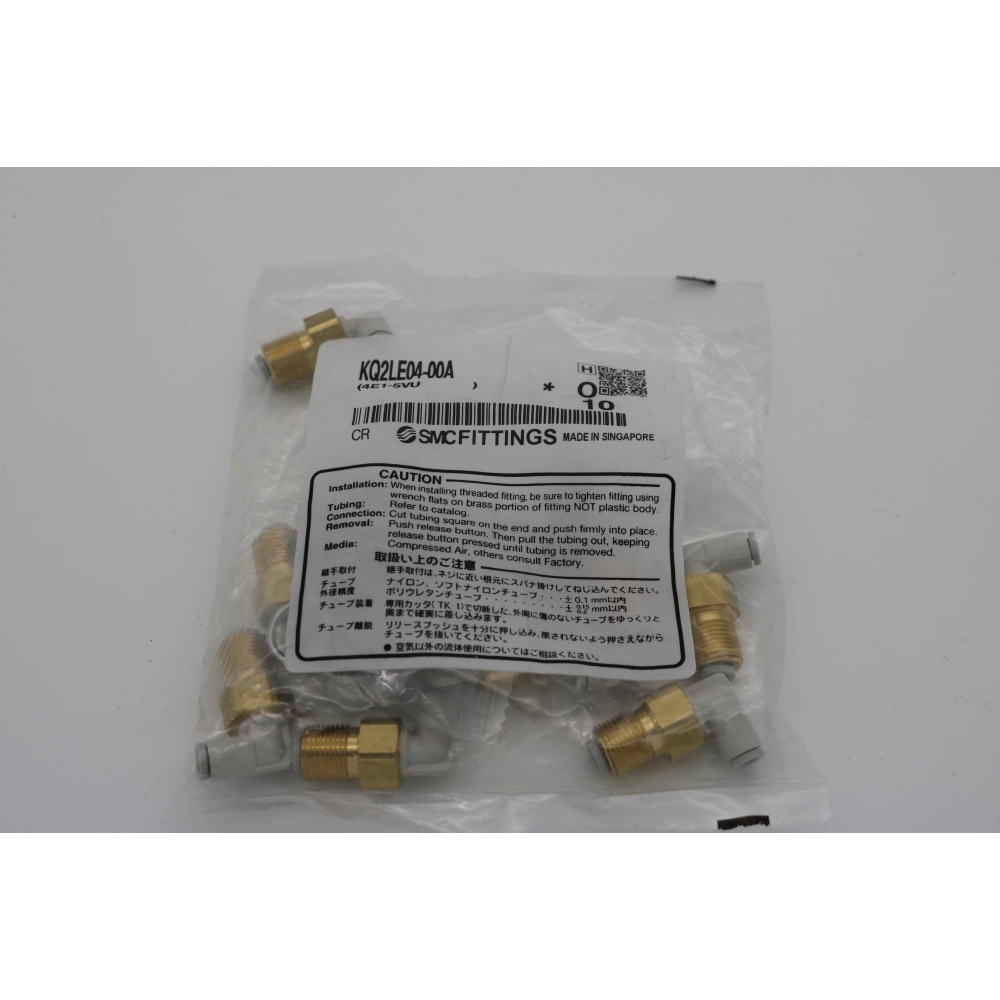 SMC 10x Winkel-Schott-Steckverbindung - KQ2LE04-00A