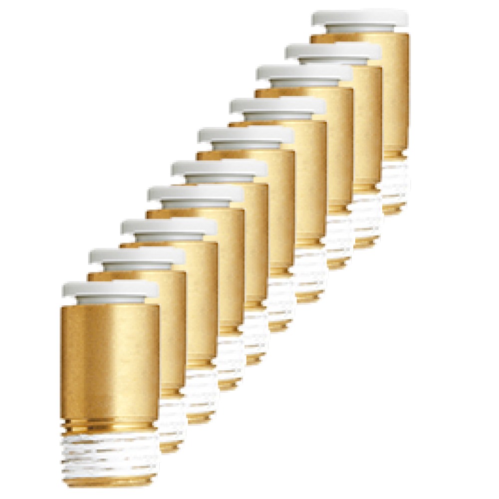 SMC 10x Mit Außengewinde und Innensechskant - KQ2S12-02AS