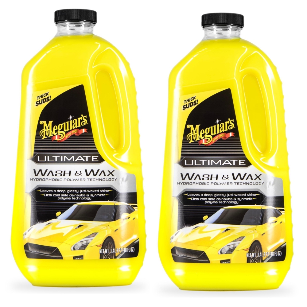 Meguiars 2x G17748EU Ultimate Wash + Wax Autoshampoo Carshampoo Konzentrat 1,4l