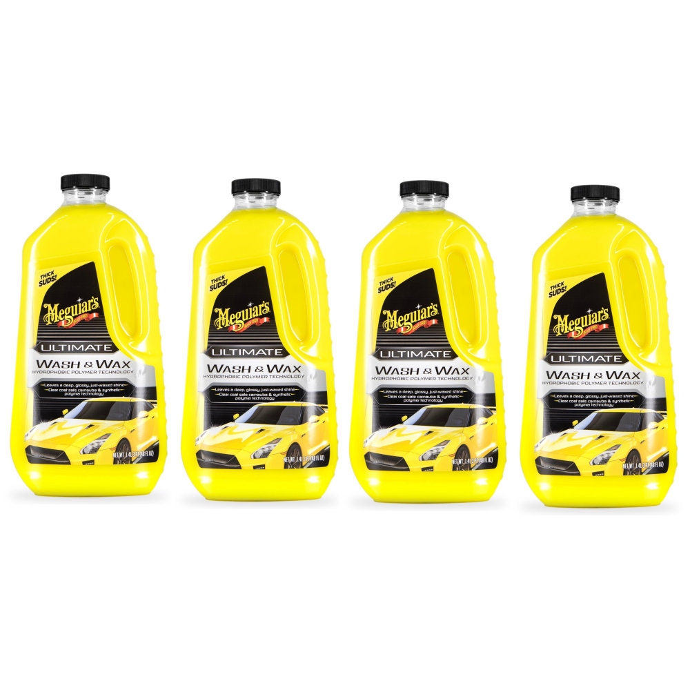 Meguiars 4x G17748EU Ultimate Wash + Wax Autoshampoo Carshampoo Konzentrat 1,4l