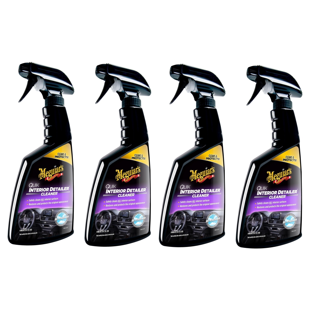 Meguiars 4x G13616EU Quik Detailer Interior Innenraumreiniger Cockpitpflege 473ml