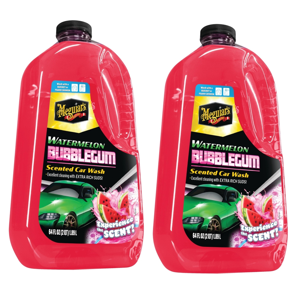 Meguiars 2x G250464EU Watermelon Bubblegum Wash Autoshampoo Schaum Shampoo 1,89l