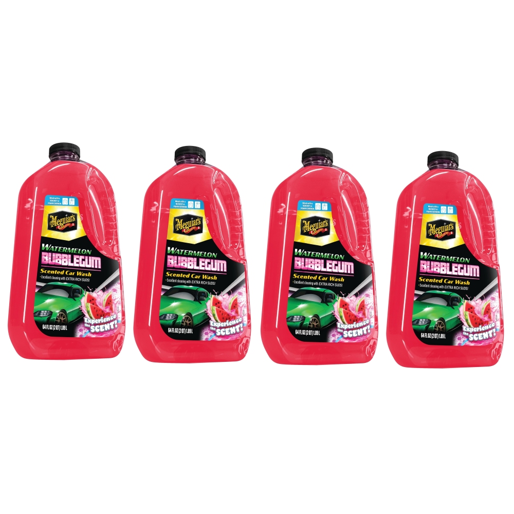 Meguiars 4x G250464EU Watermelon Bubblegum Wash Autoshampoo Schaum Shampoo 1,89l