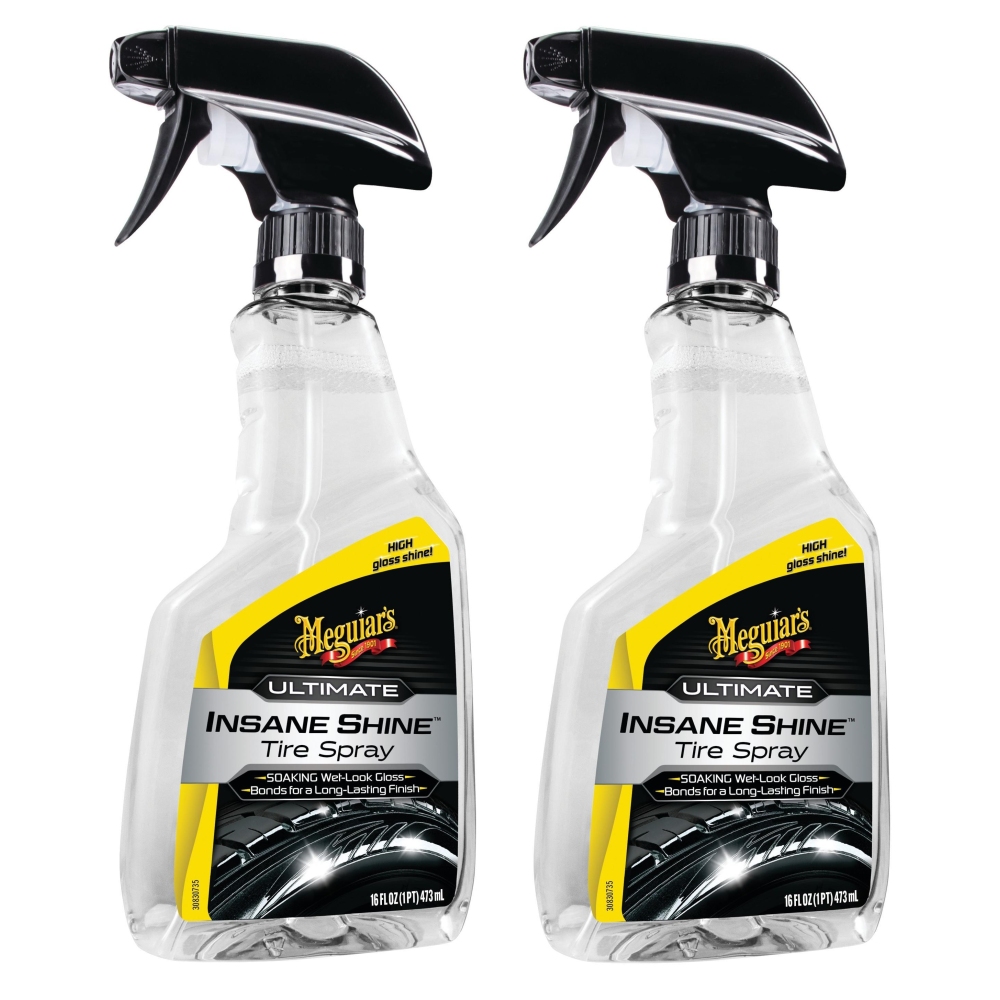 Meguiars 2x G250816EU Ultimate Insane Shine Tire Spray Reifenglanzspray 473ml