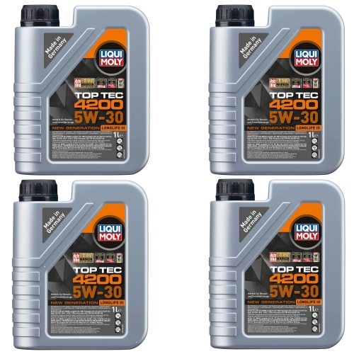 Motor&ouml;l LIQUI MOLY 3706 Top Tec 4200 5W-30 New Generation f&uuml;r