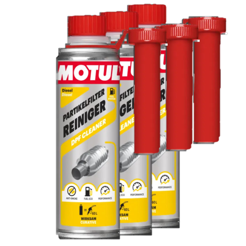 Motul 3x 300 ml Additiv, Partikelfilterregeneration 110676 DPF CLEANER DIESEL