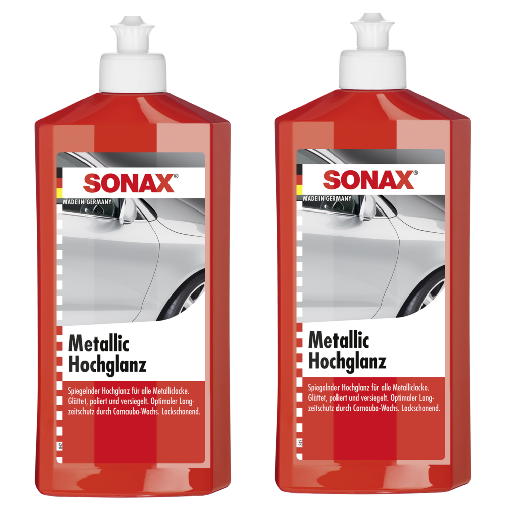 SONAX 2X 03172000 MetallicHochglanz Lackpolitur f&uuml;r Metalliclacke 500ml