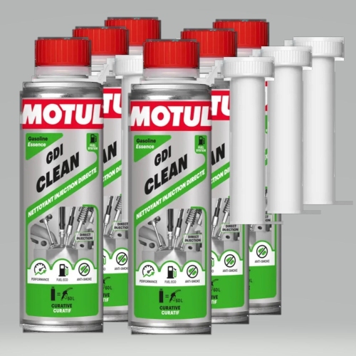 Motul 6x 300 ml Reiniger, Benzineinspritzsystem 109995 GDI CLEAN EFS