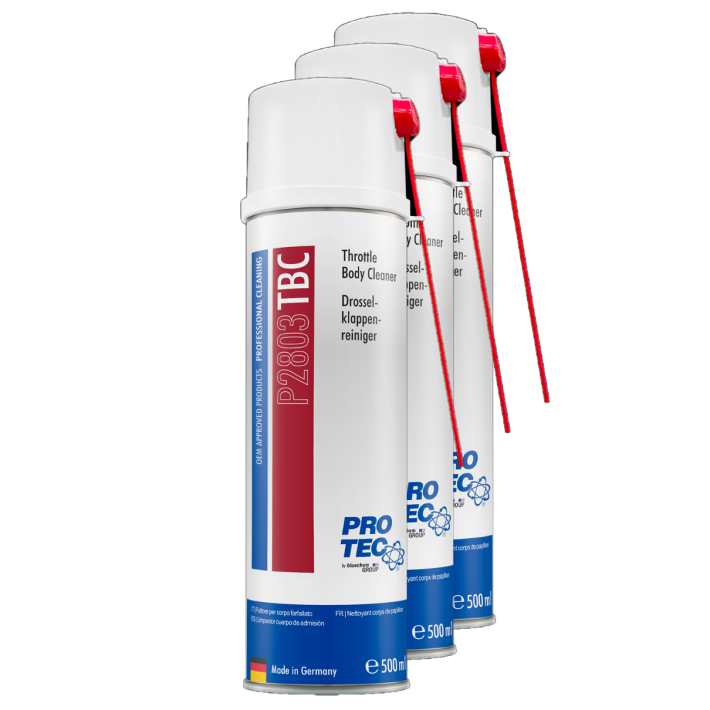 PROTEC 3x 500 ml Drosselklappenreiniger P2803 Reinigung u. Leistungssteigerung