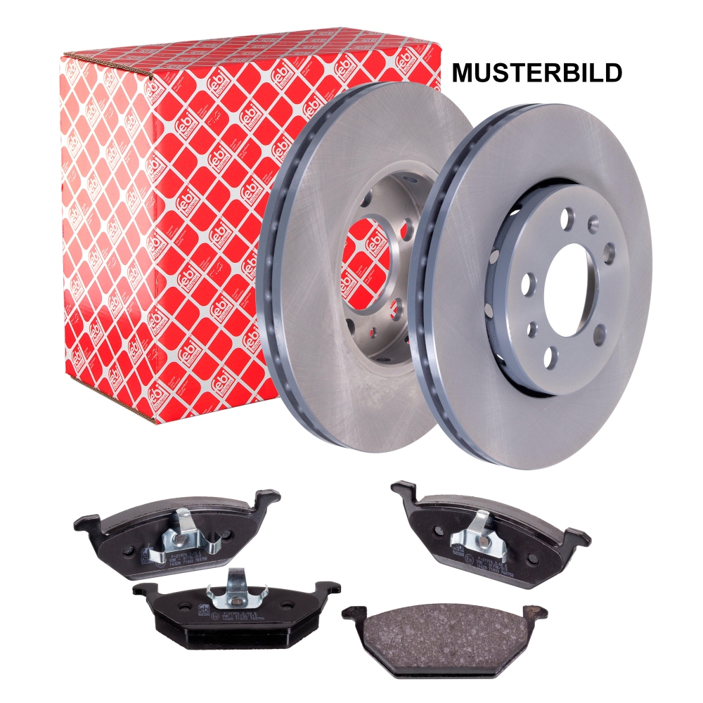 FEBI BILSTEIN Bremsenset Bremscheiben + Bremsbel&auml;ge vorne Ford Fiesta 5 Fusion J